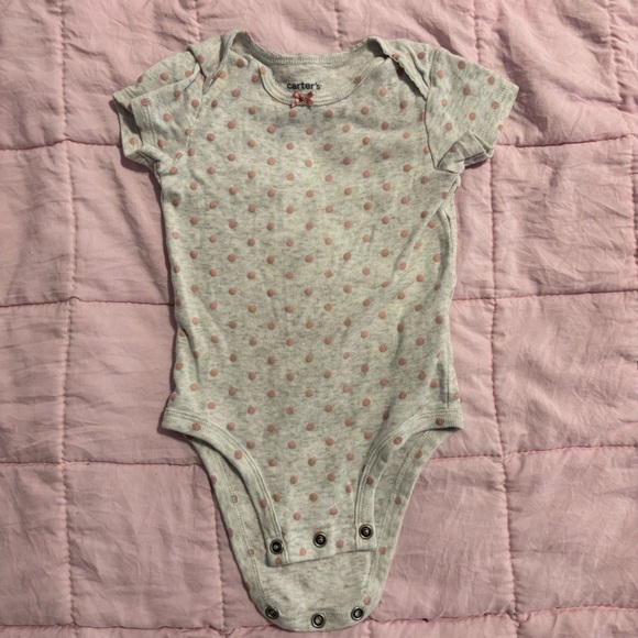 Carter's Purple and White Bodysuits Soft and Stylish One Pieces - Picture 2 of 11